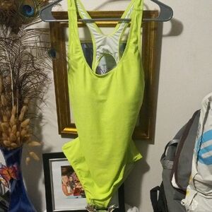 Zeraca Neon Green One-Piece Swimsuit